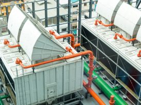 Foto eines Rechenzentrums mit Wasserkühlung