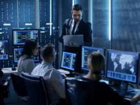 IT professionals working in the System Control Center