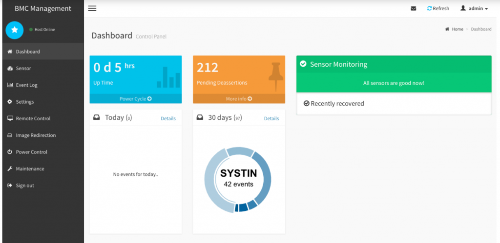 Erweiterungsboard für das BMC-Management von Nozomi Network Labs