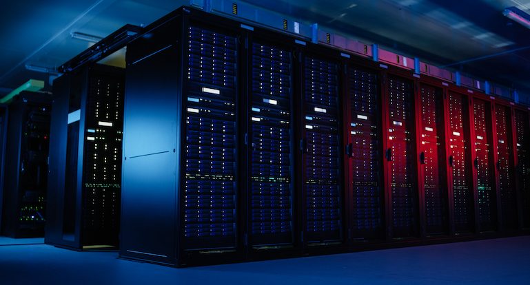 Imagem de um data center