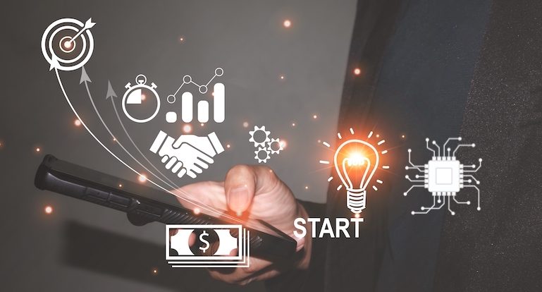 IOT and Startup Business Concept