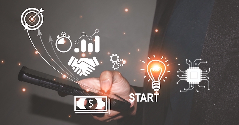 IOT and Startup Business Concept