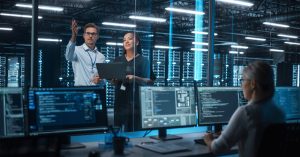 IT Specialist Discussing Something