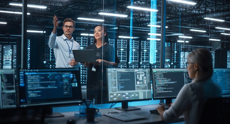 IT Specialist Discussing Something