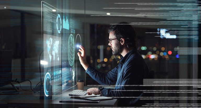 software overlay of IT person