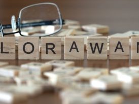lorawan represented by wooden letter tiles