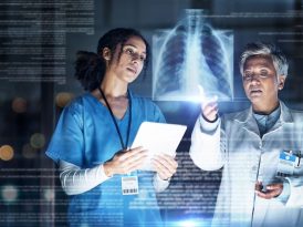 Doctors, healthcare or tablet