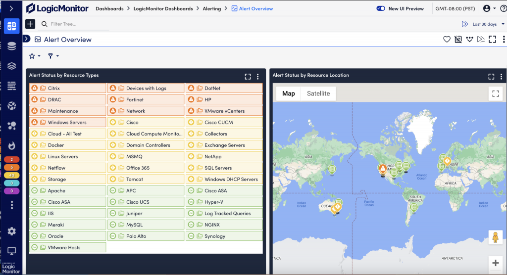 Some LogicMonitor users have complained of "alert overload" on larger setups.