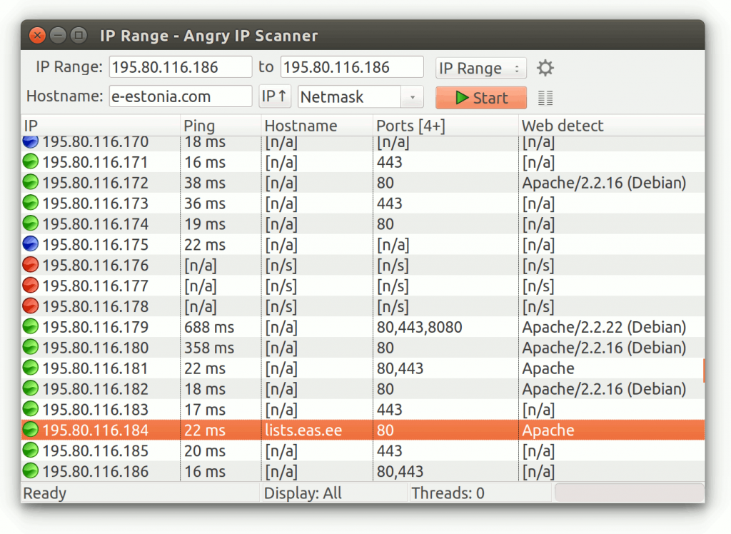Angry IP Scanner